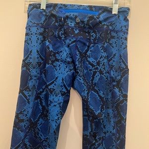 Blue Reptile Long LuluLemon Legging